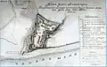 Plan de 1838 du fort d'Alexandria.