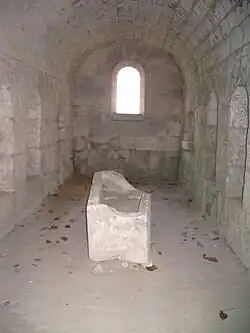 Crypte : une des chambres funéraires.