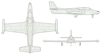 vue en plan de l’avion