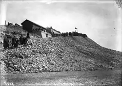 Spectateurs sur le mont Ventoux, en 1906.