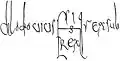 Signature de Clovis II