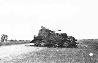 BA-10 détruite à Khalkhin Gol.