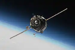 TMA-16 à l'approche de l'ISS.