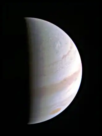 Pôle nord de Jupiter.
