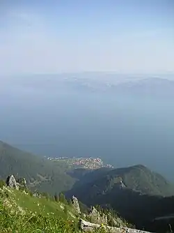 Saint-Gingolph vu depuis Le Grammont.