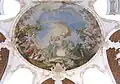 Vue d'une fresque de Johann Baptist Zimmermann