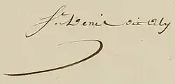 signature de Louis-Étienne Saint-Denis