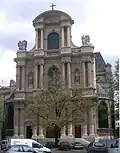 Façade de l'église Saint-Gervais-Saint-Protais de Paris.