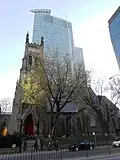 Église anglicane Saint-George à Montréal, devant le 1250 René-Lévesque.