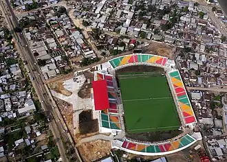 Stade municipal de Pointe-Noire.