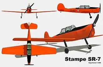 vue en plan de l’avion