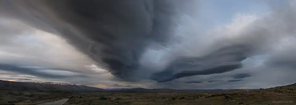 Vue panoramique sous le Taieri Pet.