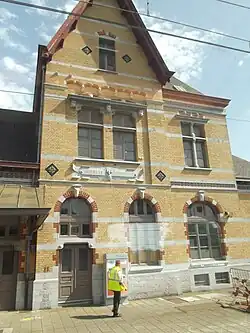 Détail de la façade.