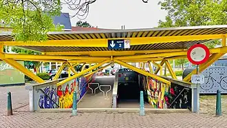 Entrée du souterrain.