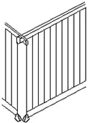 Ensemble posé sur un socle