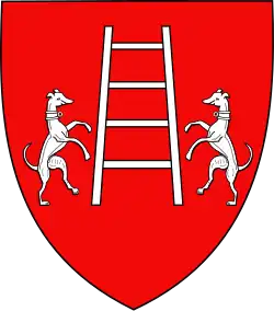 Blasons• Variante avec chiens affrontés.