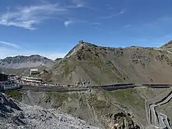 Le sommet dominant le col du Stelvio.