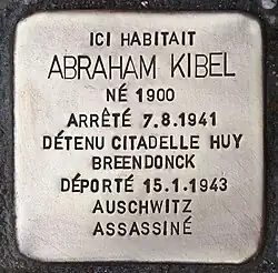 Abraham Kibel, rue Marie Danse, 39 à Charleroi.