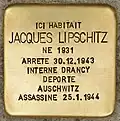 Jacques Lipschitz (1931-1944), le fils cadet.
