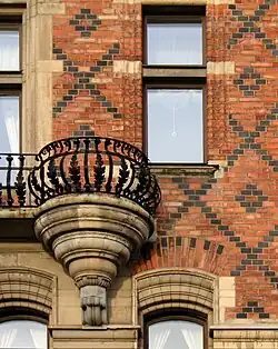 Détail des façades.