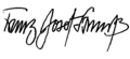 Signature de Franz Josef Strauss
