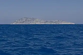 Face sud-ouest l'île Strongyli