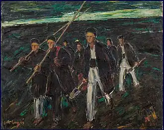 Etude, 1907 (1948), huile sur toile, 86&nbsp;×&nbsp;100&nbsp;cm, Musée d'Art de Iași.