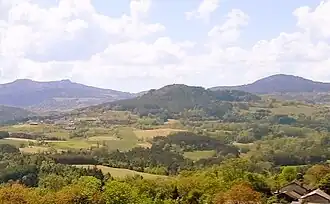 Vue depuis les hauteurs du lieu-dit Messinhac.