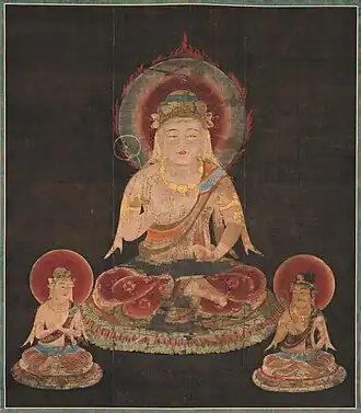 Suiten (Varuna). 1127. Couleurs sur soie, H. 144&nbsp;cm. Musée national de Kyoto.