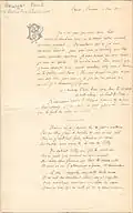 Manuscrits littéraires.