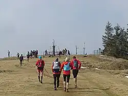 Vierge au sommet et trail du Petit Ballon