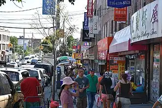 Scène de rue à Sunset Park.