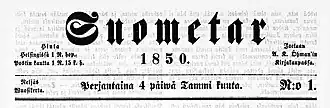Image illustrative de l’article Suometar (journal)