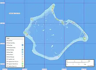 Carte de l'atoll