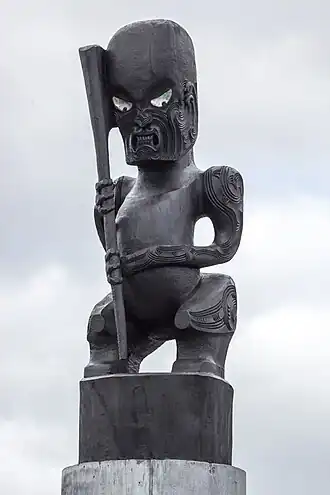 Sculpture située à l'Eden Park, stade de la ville d'Auckland en Nouvelle-Zélande.