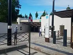 Arrivée du couloir de correspondance avec le RER à Saint-Germain-en-Laye.