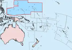 Superficie de plusieurs millions de kilomètres carrés au sud-est du Japon.
