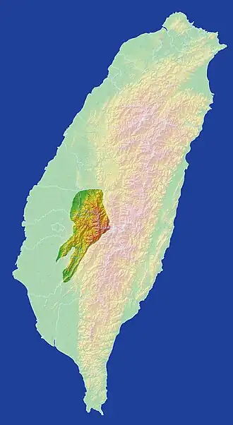 Carte de localisation de la chaîne.