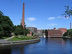 Tammerkoski au nord.