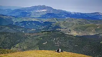 La carrière vue depuis le pic de Tarbésou.