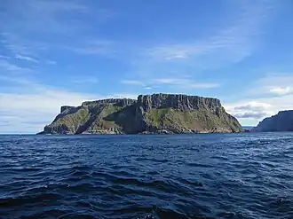 Vue de l'île Tasman.