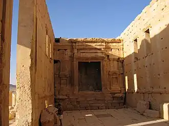 Intérieur et vue sur le thalamos nord.