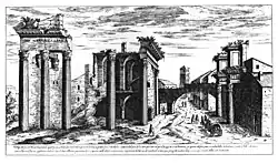 Ruines du temple de Minerve, démoli en 1606.