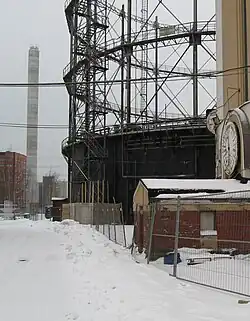 Anciennes charpentes en acier.