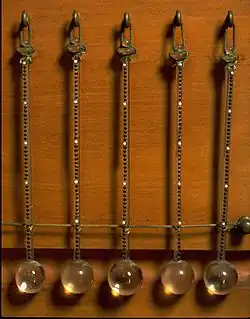 Thermomètres florentins avec échelle de 50 degrés. Musée Galilée, Florence.