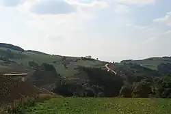 Terrassement de l'A89 direction Balbigny en septembre 2009.