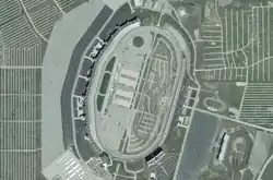 Vue aérienne du circuit.