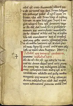 Une page entièrement manuscrite