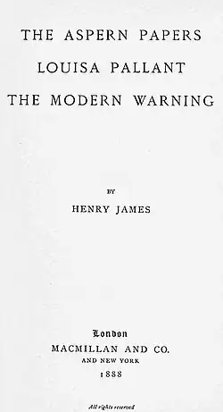 Image illustrative de l’article Les Papiers d'Aspern