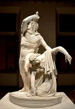 De Pergame: Galate qui se suicide après avoir tué sa femme (/original 225-200). Marbre, H. 2,11&nbsp;m. Palazzo Altemps (Groupe Ludovisi),,.